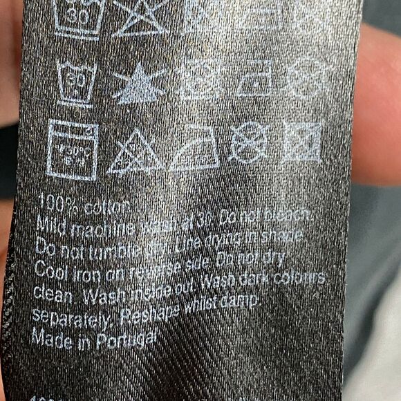 Allsaints Shirt Mens Medium Relaxed Fit Dark Gray Acid Wash Short Sleeve Casual - Picture 12 of 13